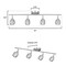Westinghouse Fixture Ceiling LED Dimmable Track 7W 4Lght Borgata GU10 Base Bulb Brsh Nkl 6129500 - alternate 6